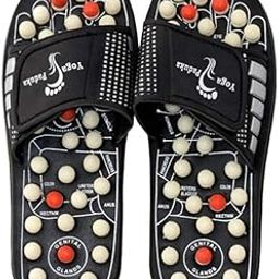 AcuHealth Manual Spring Acupressure and Magnetic Therapy Paduka Slippers for Full Body Blood Circulation Yoga Paduka Acupressure Foot Relaxer For Men and Women (10)-image-45