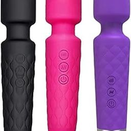 TECH LOGO ELECTRONICS Cordless Full Body Massager Machine for Pain Relief, Handheld Back Massage Machine with Medical Grade Silicone, Fast Charging, 8 Speeds, 20 Modes - multi colours-image-85