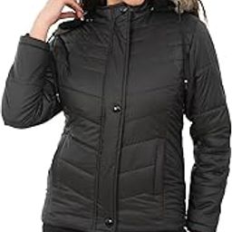 Women's Quilted Jacket | Puffer Regular Fit Bomber Jacket For Winter Wear | Hooded Collar Neck | Full Sleeve | Casual Jacket For Woman & Girl's | Western Style-image-84