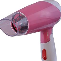 Nirvani Arzet Nv-1270 Professional Foldable 1400 Watt Hair Dryer For Men And Women With 2 Speed And Heat Setting & Hanging Loop (Multicolor)-image-4