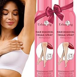 Urban yog Hair Removal Cream Spray for Women | Painless Body Hair Removal Spray for legs, hands, underarm & back (400 ML)-image-34