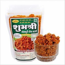 Shubhashree Solapur Hand Pounded Peanut Chutney / Shenga Chatni Without Garlic (Jain) - 400 Grams-image-2