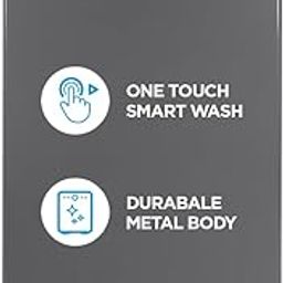 Midea 7 Kg Fully Automatic Top Load Washing Machine (MA100W70/G-IN, Grey) – Smart Wash Technology, Energy Efficient, Soft Close Lid-1