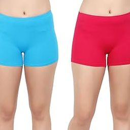 Women's Pack of 2 Cotton Blended Regular Boy Shorts-picture-14