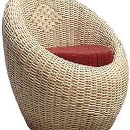 HM SERVICES Bamboo Cane Bar Apple Chair with Cushion Indoor/Outdoor Furnishing-image-18