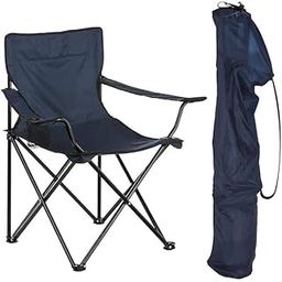 R K HANS Portable Camping Chair with Carry Bag, Navy Blue, Foldable Outdoor Chair for Fishing, Beach, Picnic-image-43