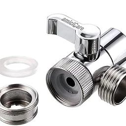 amiciCare Tap Diverter Valve Faucet Splitter, Water Tap Connector with F22 Input for Kitchen Bathroom Hose with M24 Adapter-picture-7