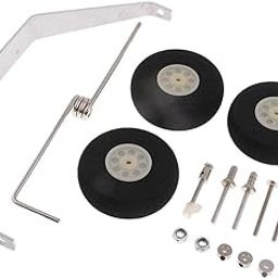 Enakshi Aluminum Tricycle Landing Gear Kit with Wheels for Cessna 182 RC Airplane Model Accessories|Collectibles-image-46