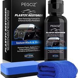 Car Dashboard Black Polish and Plastic Restorer - Nano Coating Agent for Revitalizing and Refreshing - Prevents Drying - Dashboard Polish and Cleaner-31