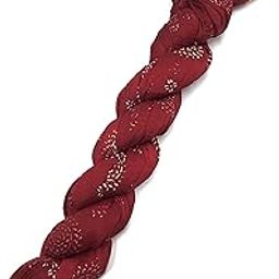 Women Chiffon 2.25 Meters Casual And Ethnic Ware Dupatta (Maroon Color)-32
