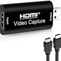 DooBuy Video Capture Cards, HDMI Capture, HDMI to USB 2.0, HD 1080p 30fps, Video Record via DSLR, Camcorder, Action Cam for Live Broadcasting, Live Streaming, Gaming, Teaching, Video Conference-4