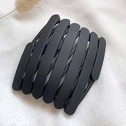 Matte Matte Foldable Headbands for Women & Girls | Compact Portable Non Slip Comb Hair Band with Retractable Teeth | Multicolor - Set of 1-image-42