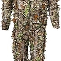 MERISHOPP® Camoue Hooded Elastic Wasit Ghillie Suits Clothes Set Jacket Pants for Wildfowling | Sporting Goods |Clothing, Shoes & Accessories | 1 Piece Hooded Jacket-image-20
