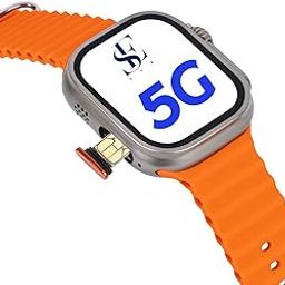 SE HUB Premium S8 Ultra Smart Watch with 4G SIM Card | App Store Working, Google Maps, Facebook, YouTube, Android, Sports Features,Bluetooth Calling [SIM Supported]- with Extra Band (Orange and Black)-image-35