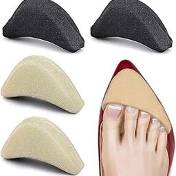 Saniva Metatarsal Cushion Inserts, Foot Pain Relief Pads for Ballet, High Heels, Sports, Black and Beige, Pack of 4-image-84