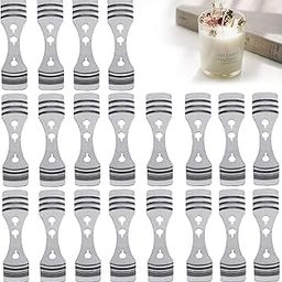 First Try Metal Candle Wick Holder | 3 Holes Stainless Steel Wick Centering Devices | Clips for DIY Candle Making Decorating Art Cakes Crafts – Silver (5)-image-21