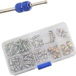VELURA 134 Piece Air Conditioning A/C Valve Cores for Blue Remover Repair Tool|1 Piece Scissors|A/C Hoses & Fittings| Parts & Accessories-image-40