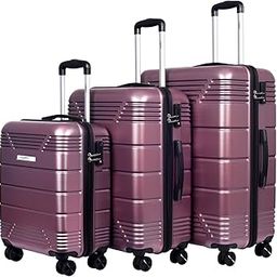 Star Light-Weight & Durable Polycarbonate Rose Gold Unisex Hard Luggage|Set of 3 (L+M+S)|8 Smooth Spinner TPV Wheels| Outer Combi Lock | Trolley Bag-image-63