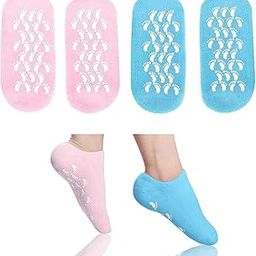BRYFER Gel Socks - Super Soft Moisturizing Spa Socks with Integrated Gel Lining for Cracked Skin Repair and Enhanced Foot Hydration-image-17