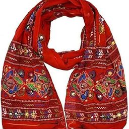 Pure Cotton Embroidered Black Dupatta for Women – Soft Lightweight Ethnic Scarf for Daily, Festive & Traditional-picture-22
