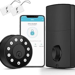 SIFELY Smart Lock, Smart Lock Front Door, Keyless Entry Door Lock, Smart Deadbolt, Smart Door Lock, Deadbolt Lock, Digital Door Lock, Keypad Deadbolt Lock, Smart Lock Deadbolt, Black-image-5