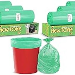 Newtone Premium Garbage Bags Extra Large Size 30x37 Inches|90 Bags (Pack of 6 Rolls with 15 Bags Each) for Dustbin Bag/Trash Bag (Green)-image-12