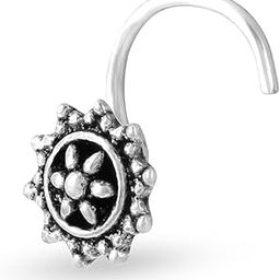 Sterling Silver 925 Boho Nose Pin For Womens-image-22