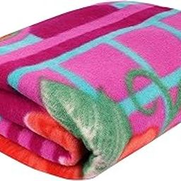 BREVARD Single Bed Woolen Fabric Printed Design Quilt Cover/Duvet Cover/Rajai Cover/Blanket Cover for Winter (70x90 Inches, Multicolor)-image-49