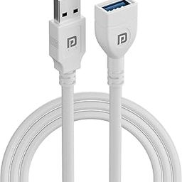 Portronics Uniconnect, 1.5M USB Extension Cable, Durable USB Type-A Male to Female Cable, PVC Build, Data Transfer & Charging, Compatible with Laptops, PCs, Printers & More-21