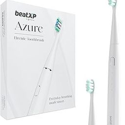 beatXP Azure Electric Toothbrush for Adults with 2 Brush Heads & 5 Cleaning Modes|Rechargeable Electric Toothbrush Battery Backup of upto 180 Days (White)-image-20