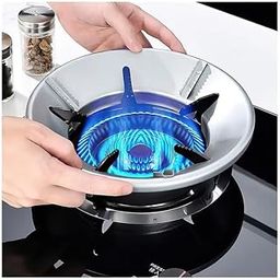 WYNRO Silver Open Gas Saver Burner Stand Gas Chula Burner Gas Saver Stand Jali Ring Fire&Windproof Energy Saving, Gas Chula Support Stand 4 Legs Supported For Indian Gas 0.7Mm (Pack Of 2) Silver-picture-25
