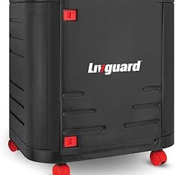 Livguard Inverter Battery Trolley with Covered Box | Support Single Jumbo/Flat Plate/Tall Tubular Battery |Heavy-Duty, Easy-Move Stand for Inverter and Battery - Black Red-18