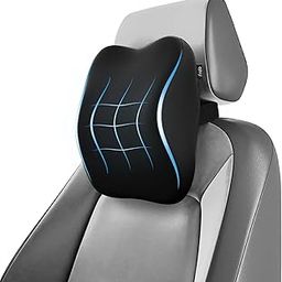 Frido Ultimate Car Neck Rest Pillow, Ultrasoft Car Pillow for Comfortable Car Rides, Superior Neck Support Cushion, Relieves Neck Pain, Hi-Per Foam Head Rest Pillow with Washable Velvet Cover, Black-27