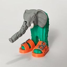 Lirili Larila Cactus Elephant with Sandals (Italian Brainrot) 3D Printed Funny Articulated Toy – Viral Meme Figure – Unique Gift for Kids & Collectors-image-92
