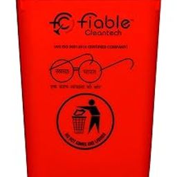 Fiable Cleantech HDPE Center Pedal Operated 50 Liter Trash Bin Red | Pedal Dustbin | Foot Operated Waste Bin | Trash Bin | Large Size Plastic Bin | Outdoor Dustbin-picture-26