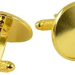 6 Pieces Round Cuff Links Settings Base Diy Cabochon Jewelry Findings Gold Jewelry & Watches | Mens Jewelry | Cufflinks-46