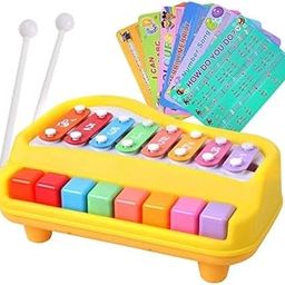 HEERWA TOYS 2 in 1 Piano Xylophone Toy for Kids | Attractive Multicolored Key Keyboard Xylophone Piano | Musical Learning Instruments Toy for Baby Kids Girls Boys - Premium Quality-image-2