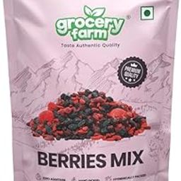 Grocery Farm Berries Mix 200gm | Antioxidant & Nutrient Rich Premium Snack | Support Immune & Heart Health | 100% Natural Mix of Cranberries, Blueberries & Gooseberries-image-60