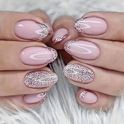 ZOONA 24PCS Everlasting French Nails Artificial Nails Art Set| Lightweight & Long Lasting| Easy To Use| Quick Fix For Festivals & Special Occasions-picture-17
