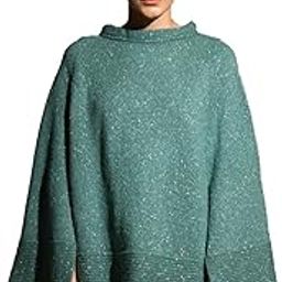 Women Yellow Diamond Shimmer Cloak-image-4