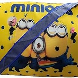 Printed Duffle Bag for Kids & Teenagers | Sturdy Organized Bags for Outdoors, School, Gym, Sports, Travel, Luggage, Storage for Children | Printed Trendy Design Bags (Minions)-image-33