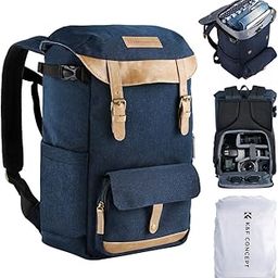camera backpack，Multi-Functional Camera Backpack Waterproof Camera Bag Large Capacity Camera Case with 15.6 Inch Laptop Compartment Rain Cover for Women Men Photographers-82