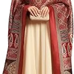 akshadeep Women's Chanderi Silk Blend Abstract Pattern Dupatta with 2.20 Meters | Women’s cotton printed dupatta with tassels-picture-0
