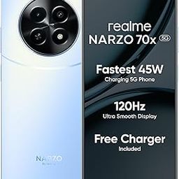 realme NARZO 70x 5G (Ice Blue, 6GB RAM,128GB Storage)|120Hz Ultra Smooth Display|Dimensity 6100+ 6nm 5G|50MP AI Camera|45W Charger in The Box-image-33