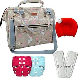 LittleTrove Diaper Bag, Pillow, Diapers & Inserts - Perfect Baby Shower Gift Baby Diaper Backpack Handbag Combo (Grey)-image-95