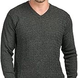 Men Woolen V Neck Solid Plain Design Pullover Heavy Rainbow Fabric Winter Wear Pure Wool Cardigan for Men Fully Warm Pullover Free Sizes-image-88