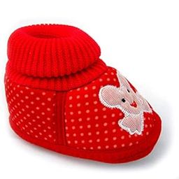 Baby Shoes for Boy's and Girl's Canvas with Anti-Slip Sole (3-10 Months) (RED)-image-49