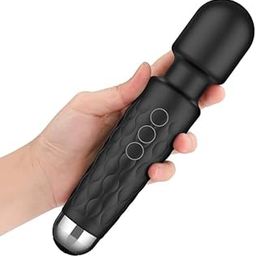 SRUJAMEE Personal Body Massager for Men & Women || Cordless Handheld Wand with 20 Vibration Modes & 8 Speed Patterns || Perfect for Pain Relief Massage (Multicolor) (Pack of 1)-image-28