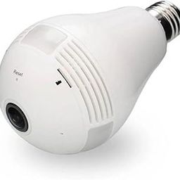 DEATTI Bulb Camera WiFi Full HD Bulb Shape Fisheye 360° Panoramic Wireless WiFi IP CCTV Security Camera with Coloured Night Vision (DECM5)-image-122