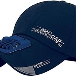 LR Decor E-Shop Outdoor Cooling Fan Hat Baseball Cap Sun Hat Outdoor Camping Blue-picture-13